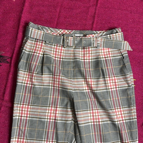 Gerry Weber Women's Preppy Plaid Cropped Trouser Dress Pants size 42 - Picture 2 of 11